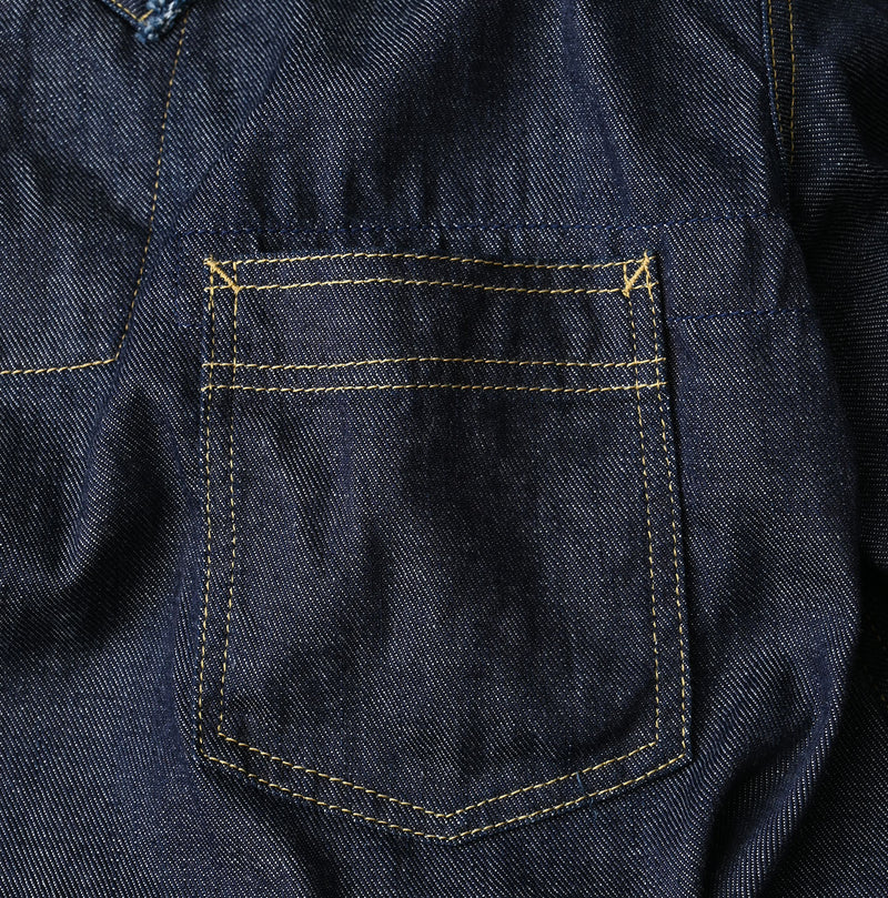 45R 45 Petit Denim Duffer Shirt