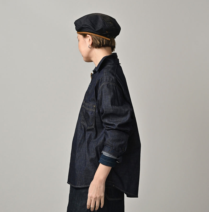 45R 45 Petit Denim Duffer Shirt