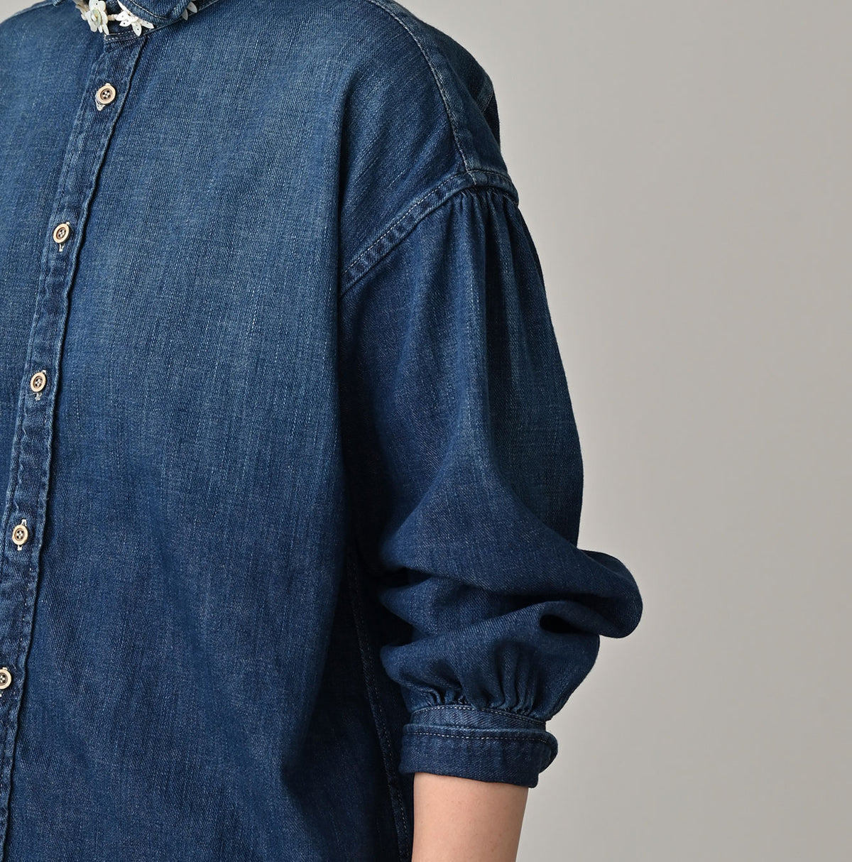 45R 45 Petit Denim Coupe Shirt Distressed