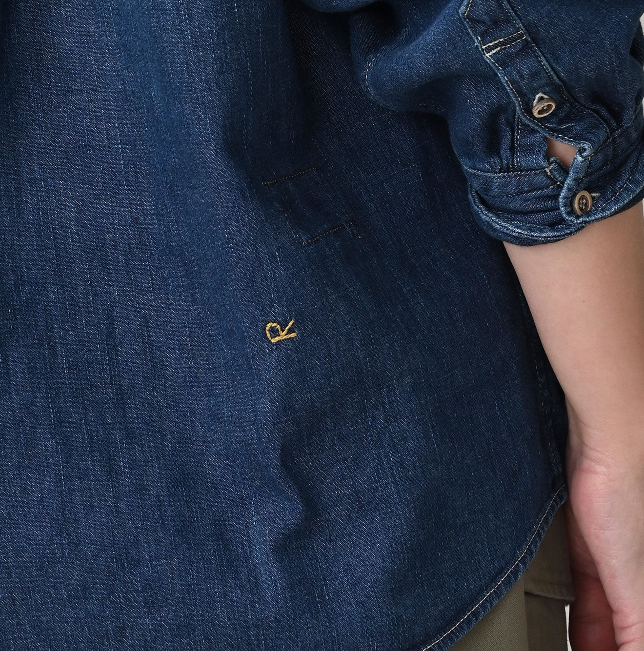 45R 45 Petit Denim Coupe Shirt Distressed