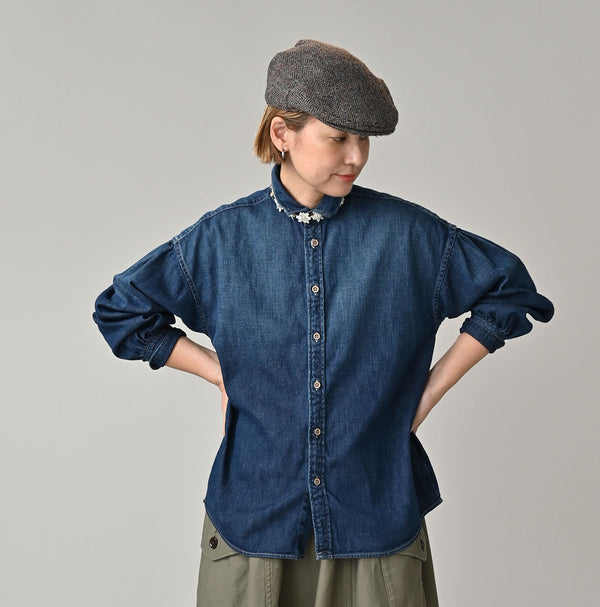 45R 45 Petit Denim Coupe Shirt Distressed