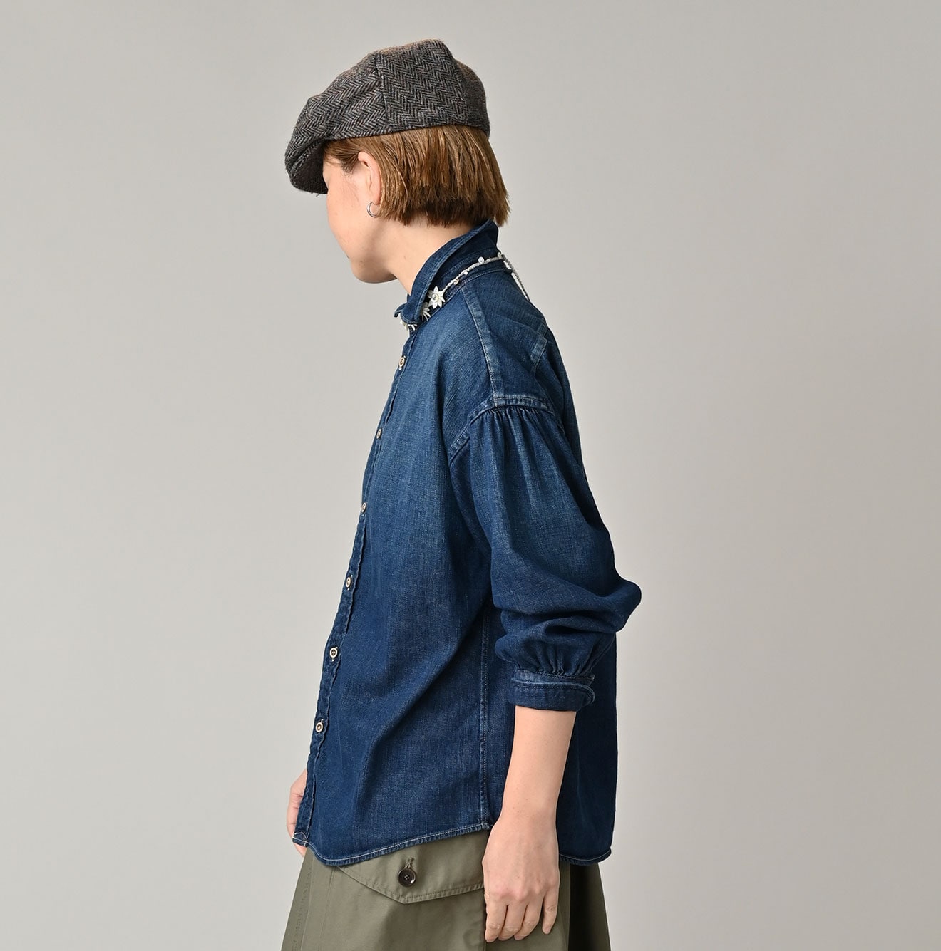 45R 45 Petit Denim Coupe Shirt Distressed