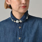 45R 45 Petit Denim Coupe Shirt Distressed