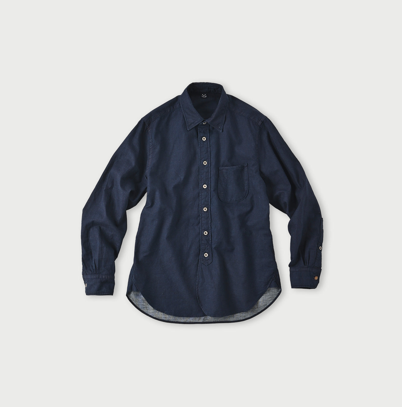 Indigo Double-woven 908 Loafer Shirt - 45R by 45rpm studio