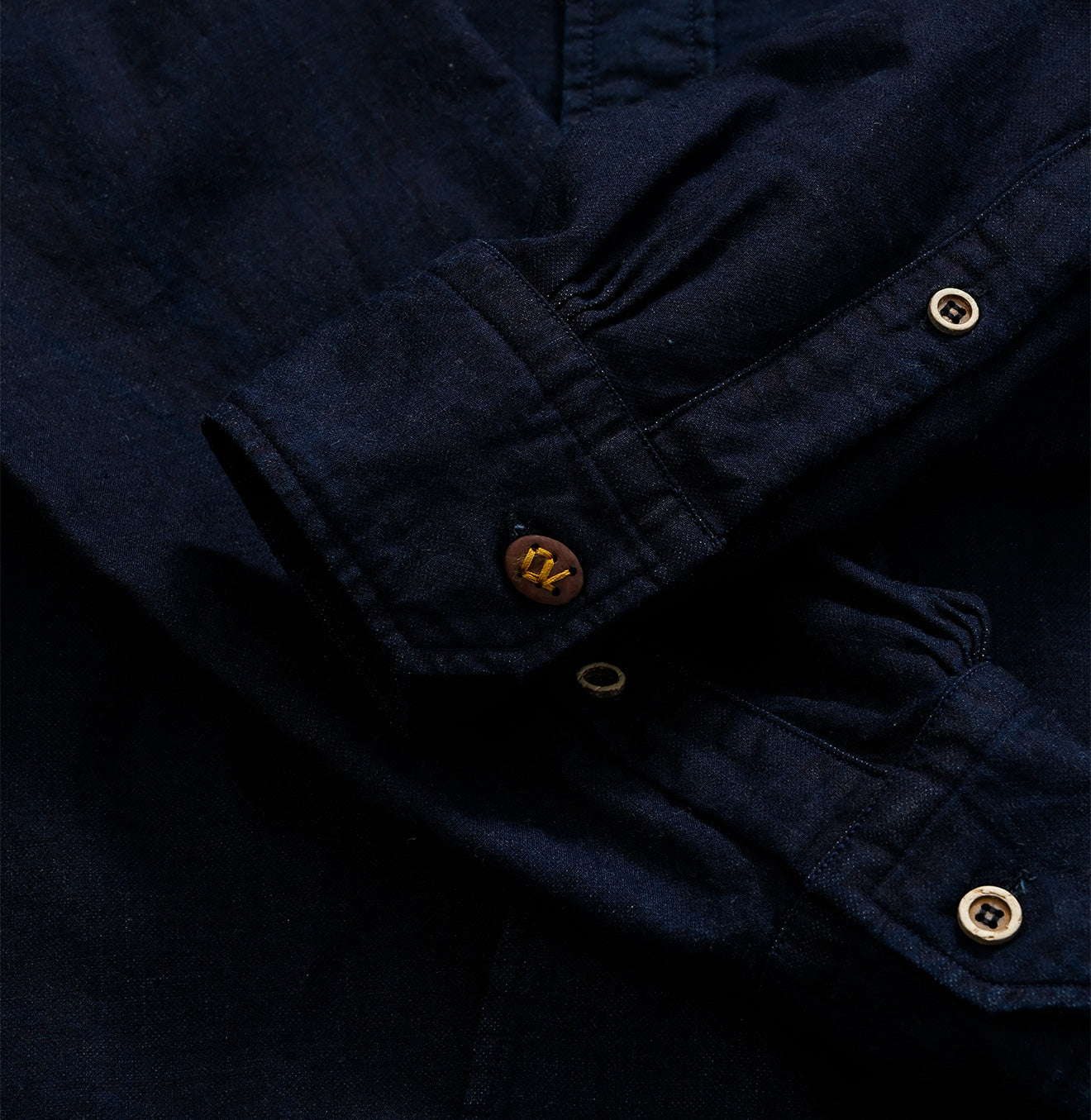 Indigo Double-woven 908 Loafer Shirt - 45R by 45rpm studio