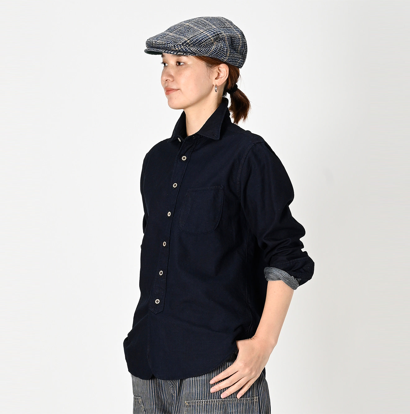 Indigo Double-woven 908 Loafer Shirt