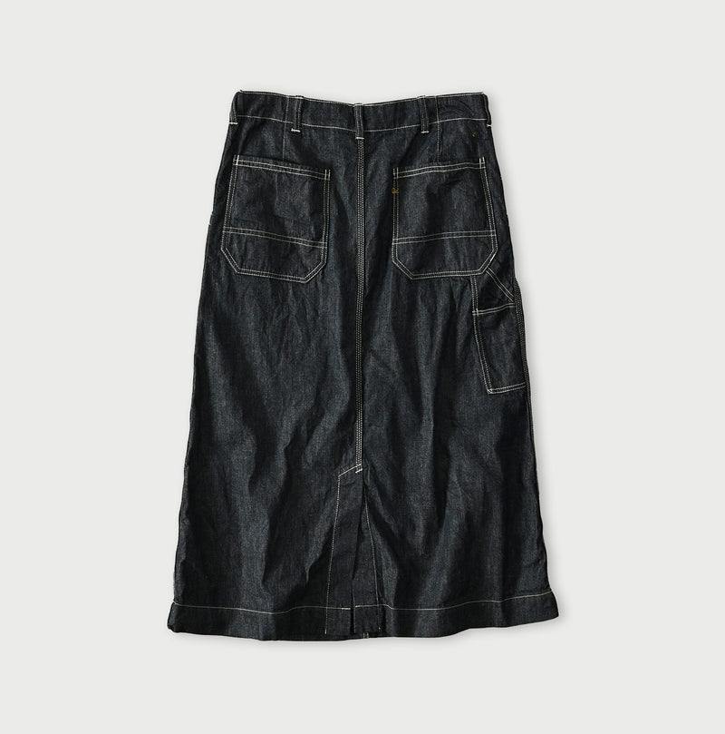 45R Mugihiko Denim Painter Skirt Nou