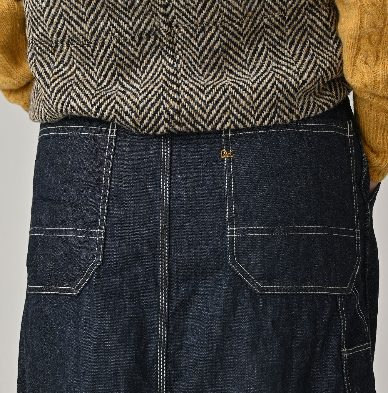 Mugihiko Denim Painter Skirt Nou | 45R Official Online Store