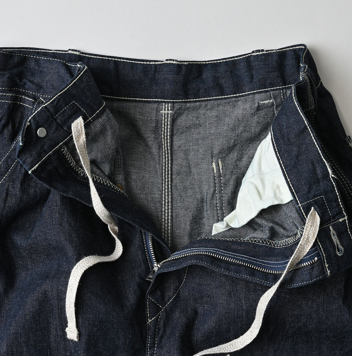 45R Mugihiko Denim Painter Skirt Nou