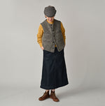 45R Mugihiko Denim Painter Skirt Nou