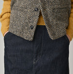 45R Mugihiko Denim Painter Skirt Nou