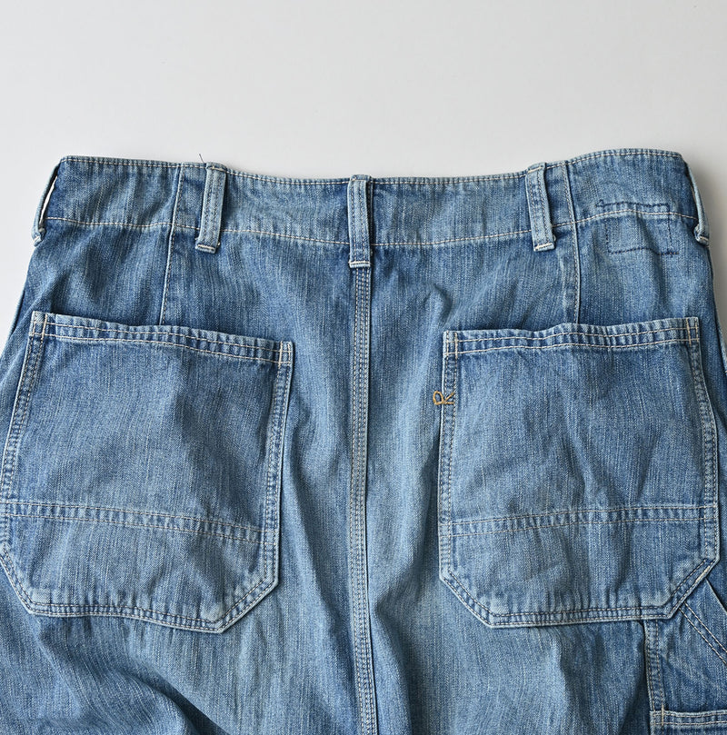 45R Mugihiko Denim Painter Skirt Tan - Image 18