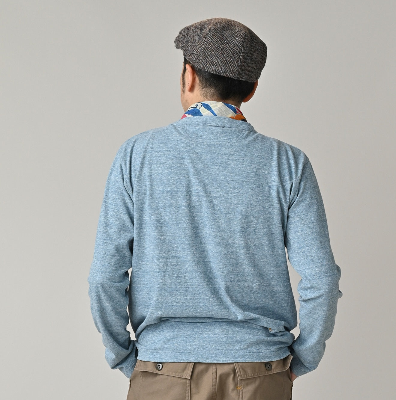 45R 45 Star 908 Long Sleeve T-shirt (Top-dyed) - Image 7