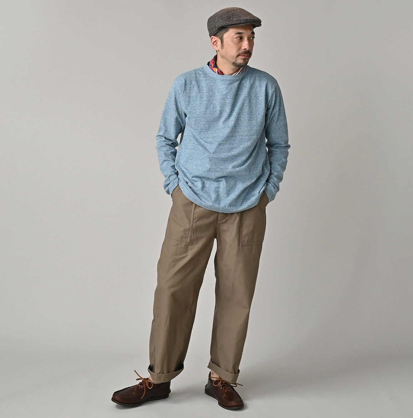 45R 45 Star 908 Long Sleeve T-shirt (Top-dyed)