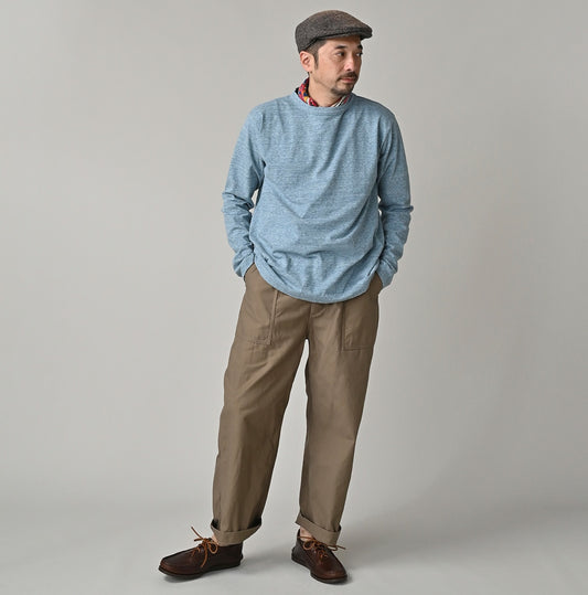 45R 45 Star 908 Long Sleeve T-shirt (Top-dyed)