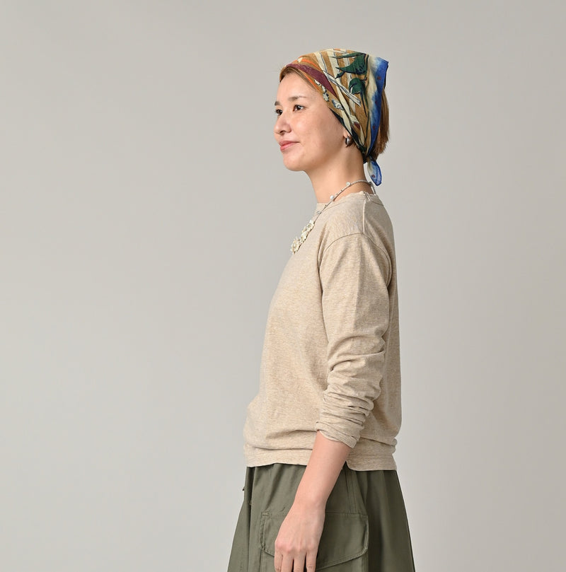 45R 45 Star 908 Long Sleeve T-shirt (Top-dyed) - Image 9