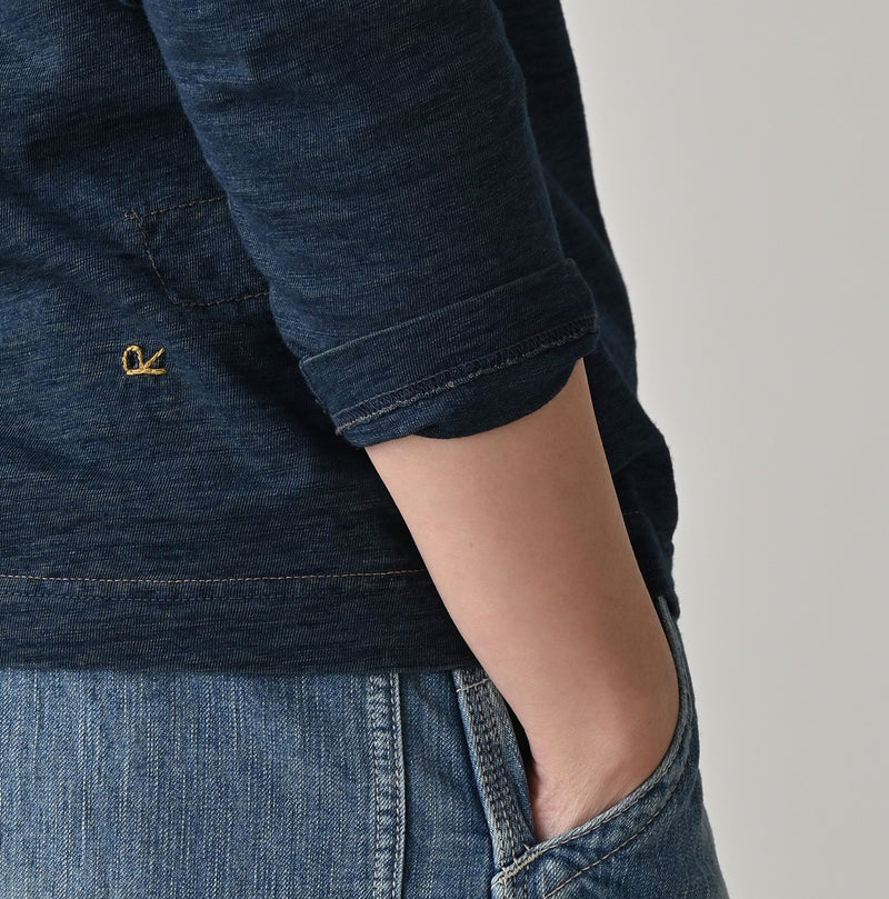 45R Indigo 45 Star 908 Long Sleeve T-shirt - Image 12