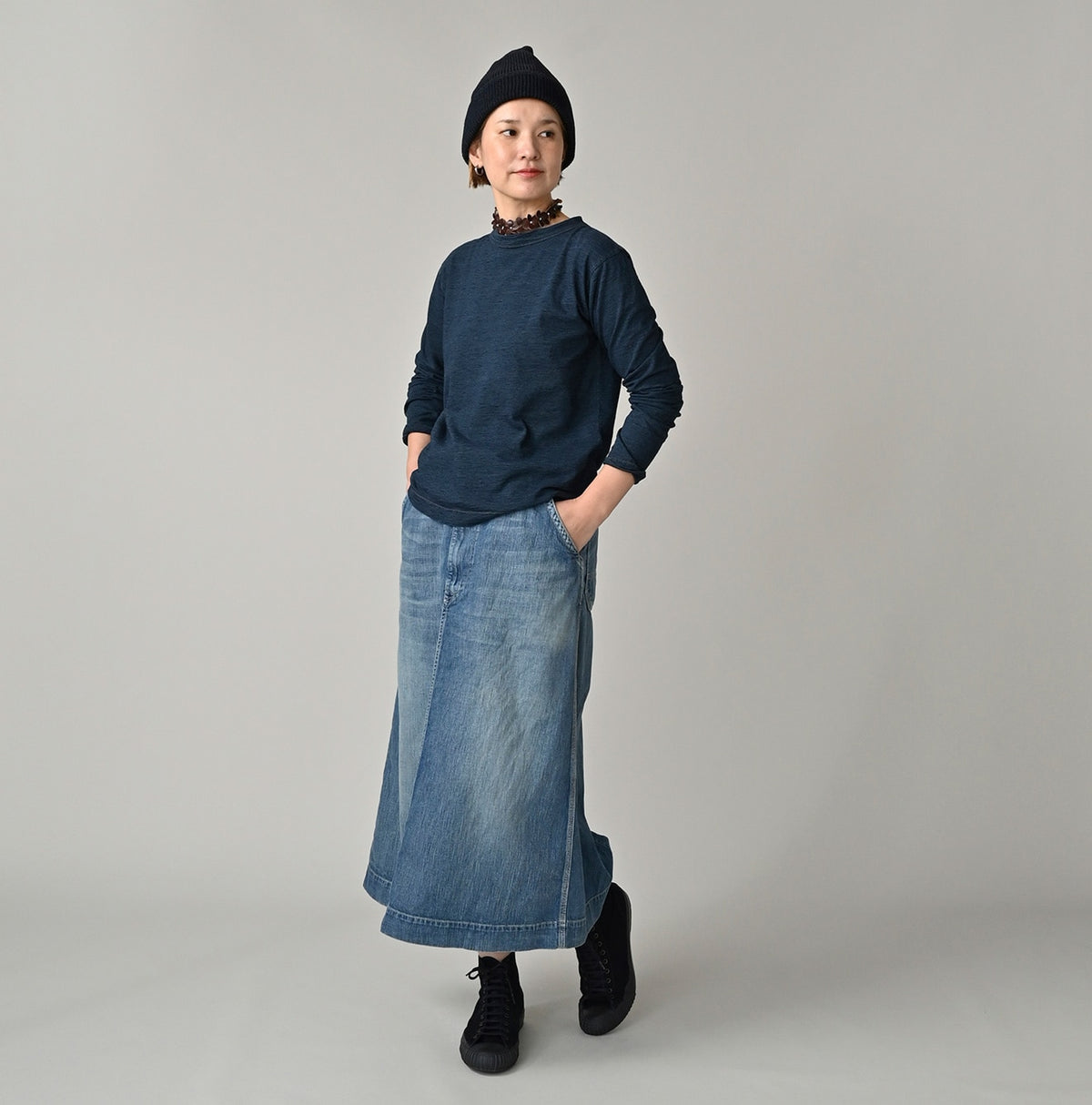 45R Indigo 45 Star 908 Long Sleeve T-shirt