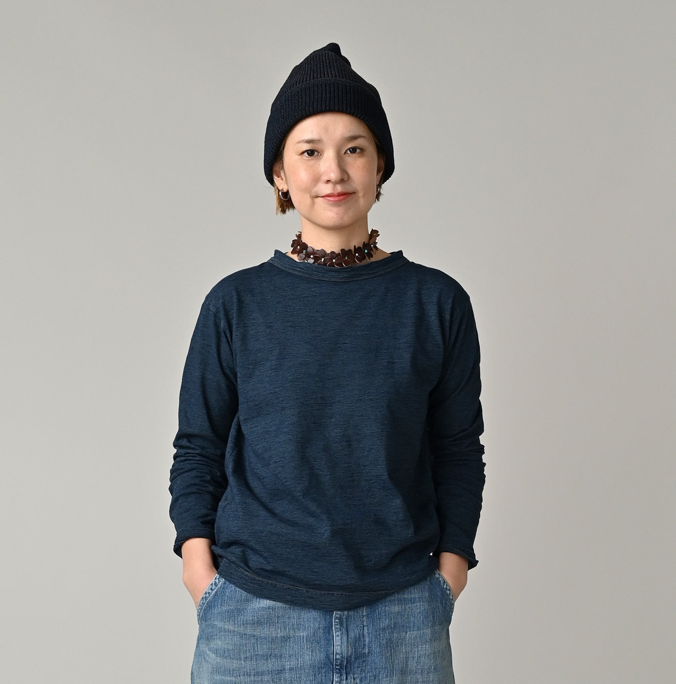 45R Indigo 45 Star 908 Long Sleeve T-shirt