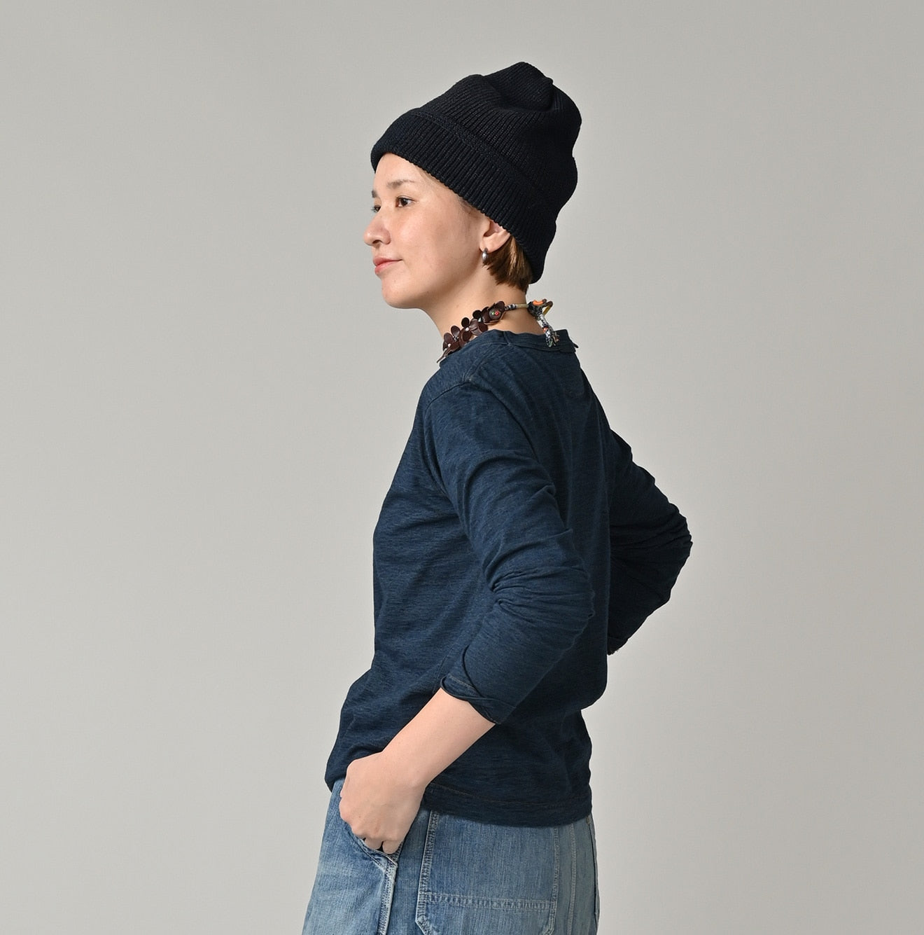 45R Indigo 45 Star 908 Long Sleeve T-shirt