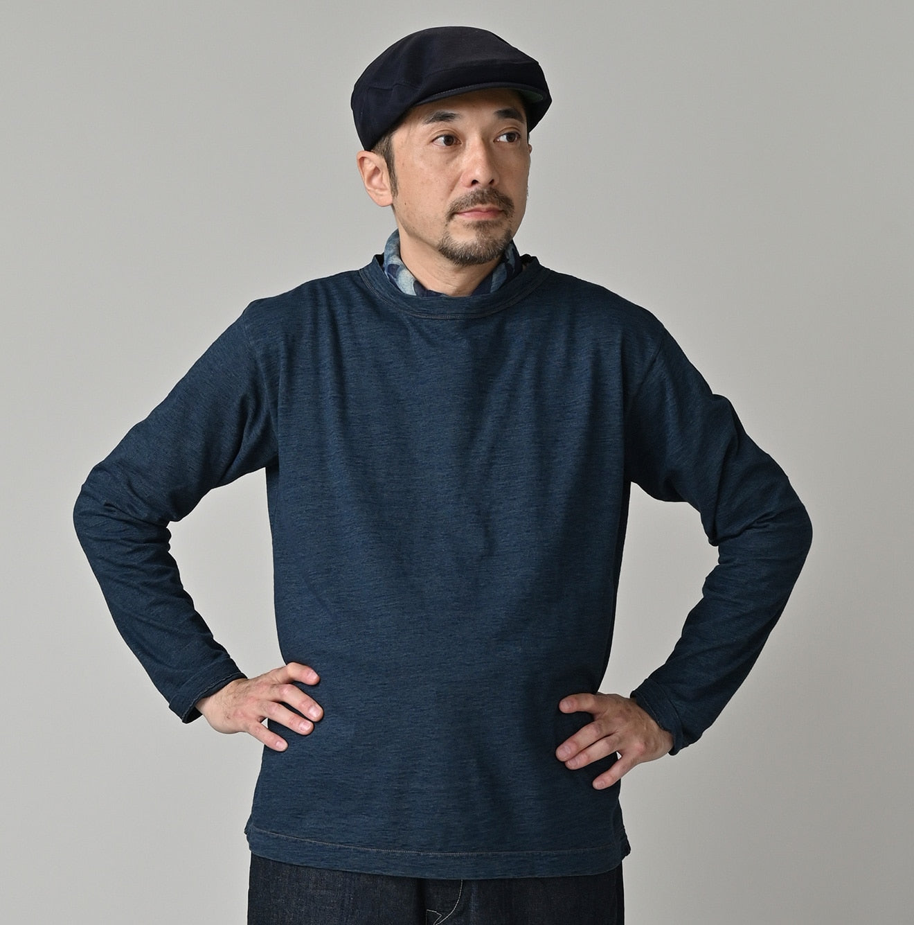 45R Indigo 45 Star 908 Long Sleeve T-shirt
