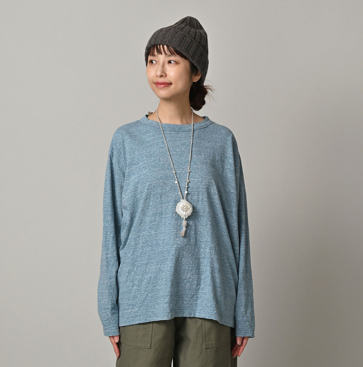 45R Ocean 908 Long Sleeve T-shirt (Top-dyed yarn)