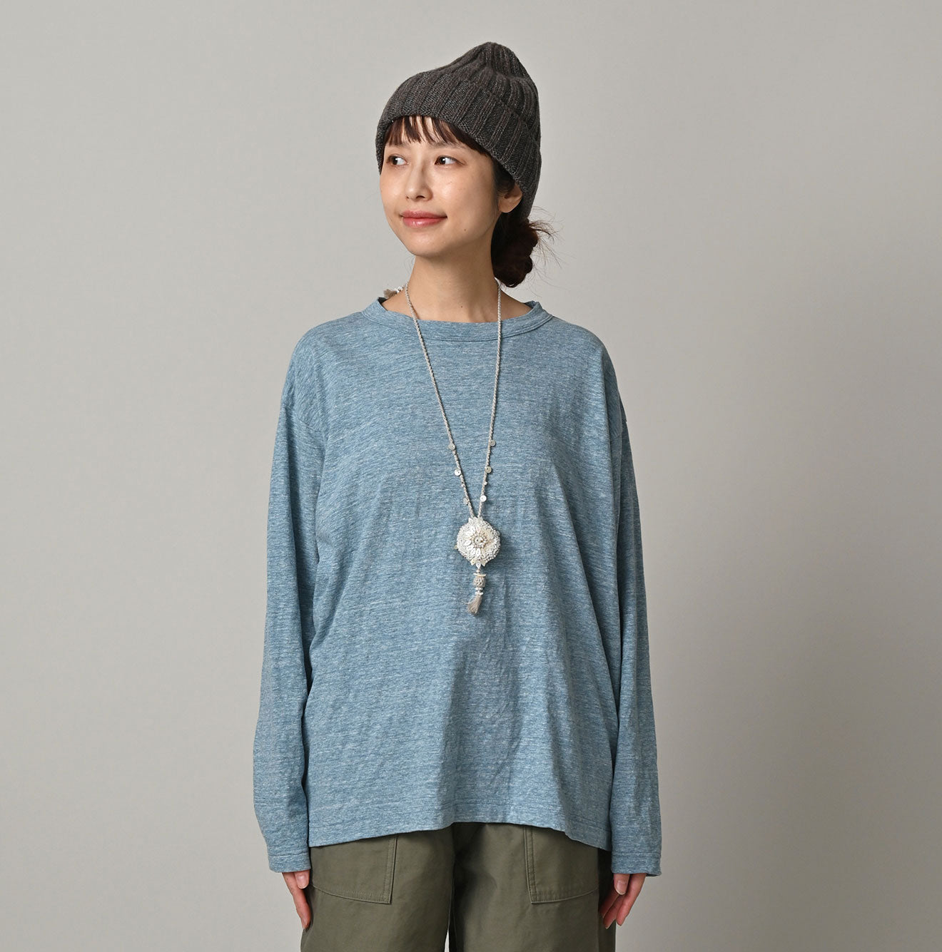 45R Ocean 908 Long Sleeve T-shirt (Top-dyed yarn)