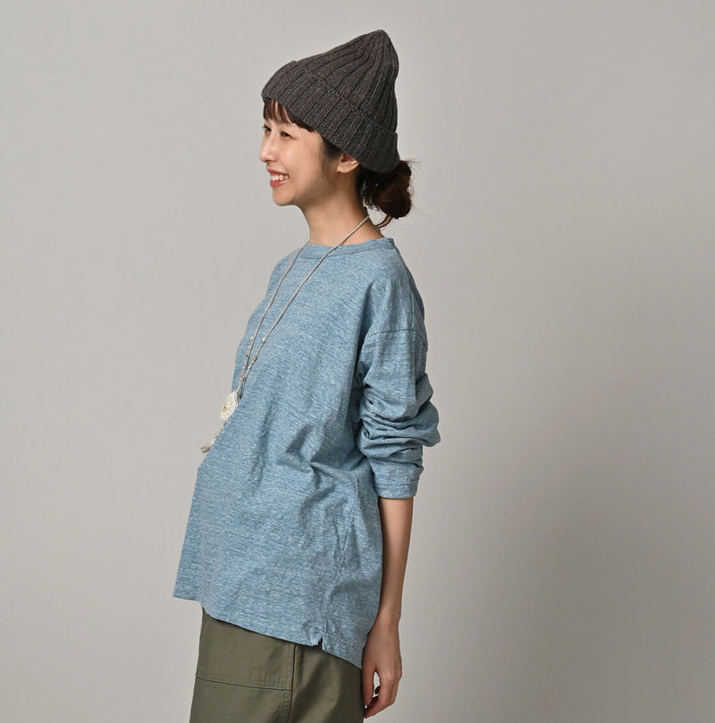 45R Ocean 908 Long Sleeve T-shirt (Top-dyed yarn) - Image 4