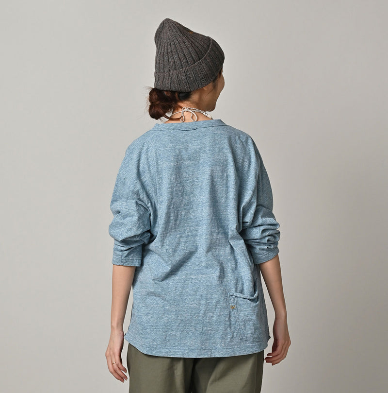 45R Ocean 908 Long Sleeve T-shirt (Top-dyed yarn) - Image 5