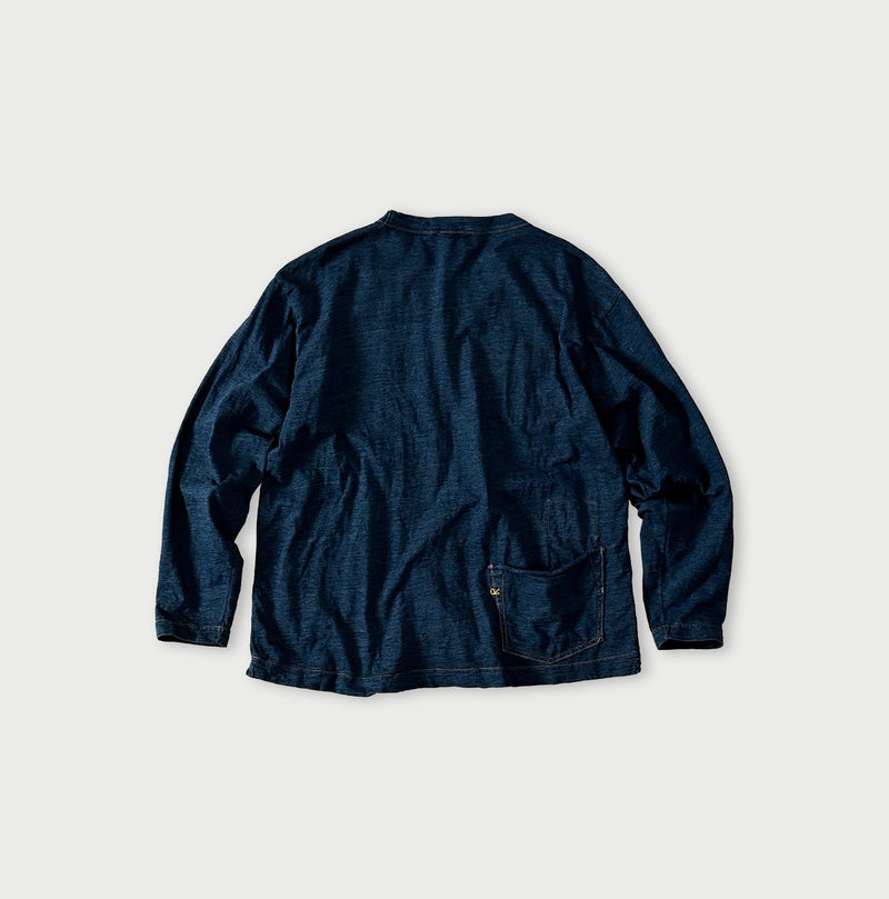 45R Indigo Ocean 908 Long Sleeve T-shirt Distressed - Image 14