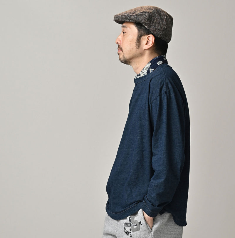 45R Indigo Ocean 908 Long Sleeve T-shirt Distressed