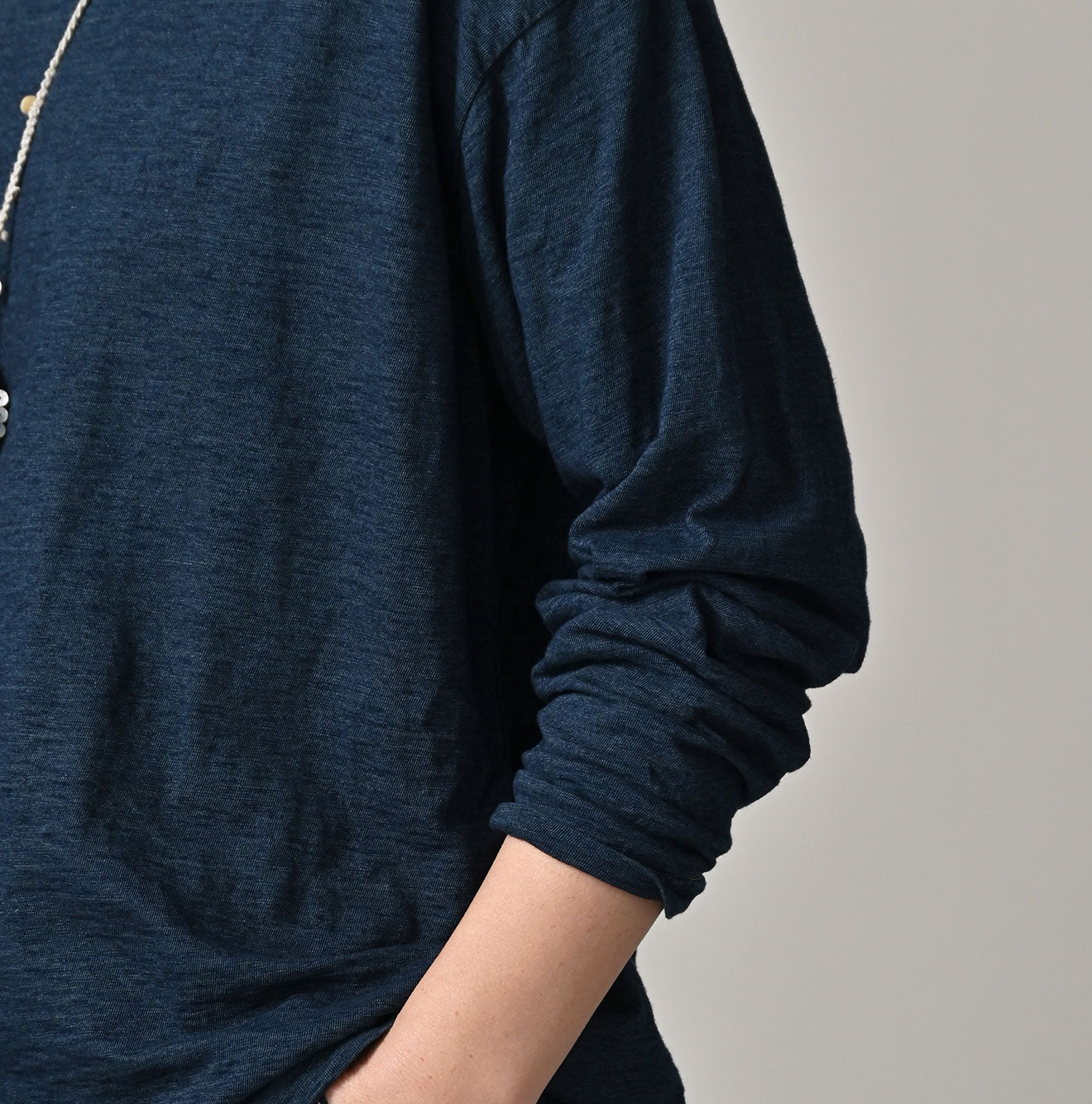 45R Indigo Ocean 908 Long Sleeve T-shirt Distressed