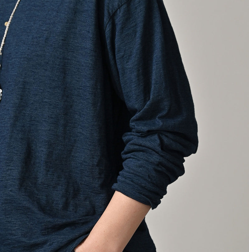 45R Indigo Ocean 908 Long Sleeve T-shirt Distressed - Image 11