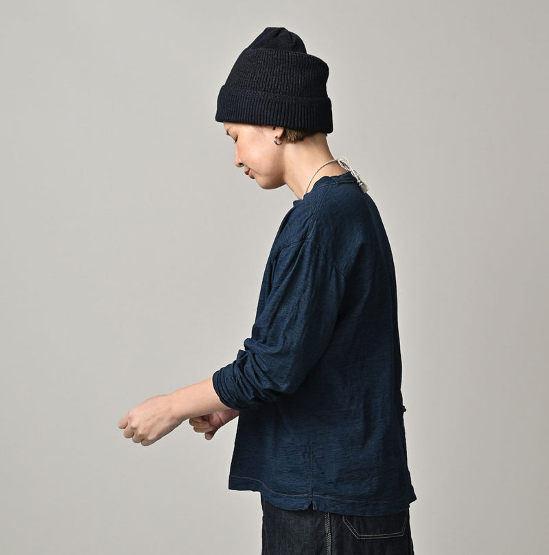 45R Indigo Ocean 908 Long Sleeve T-shirt Distressed - Image 8