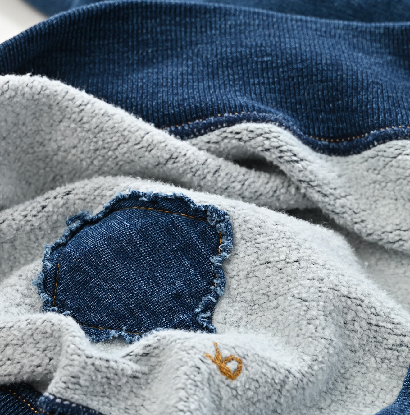 45R Indigo Cotton Fleece 908 Sweat Top