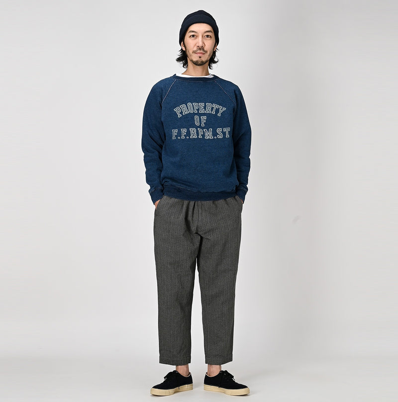 45R Indigo Cotton Fleece 908 Sweat Top - Image 3