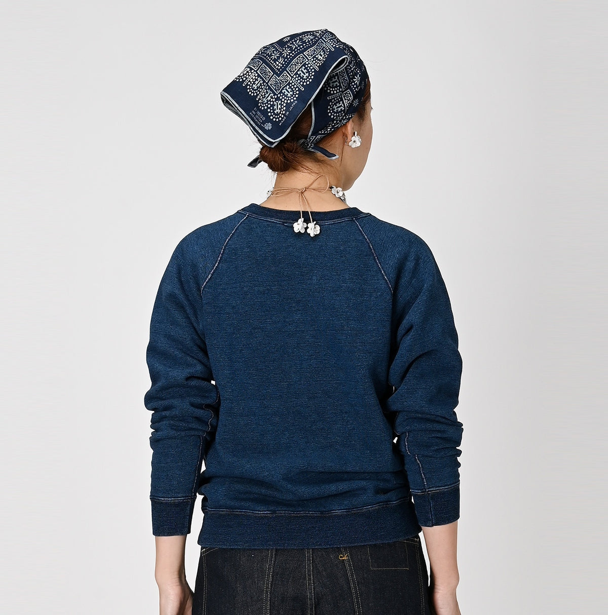 45R Indigo Cotton Fleece 908 Sweat Top