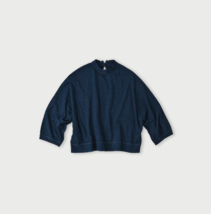 Indigo Dolman Sleeve T-shirt - 45R by 45rpm studio