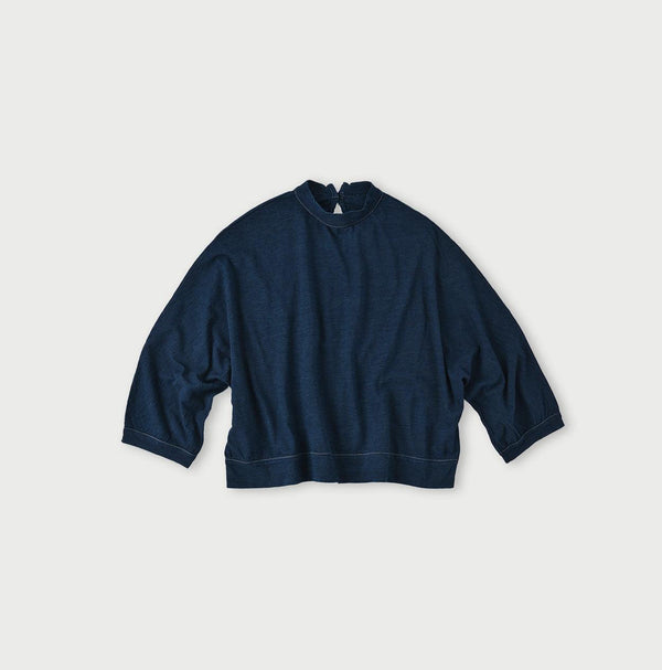 Indigo Dolman Sleeve T-shirt - 45R by 45rpm studio