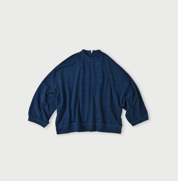 Indigo Dolman Sleeve T-shirt - 45R by 45rpm studio