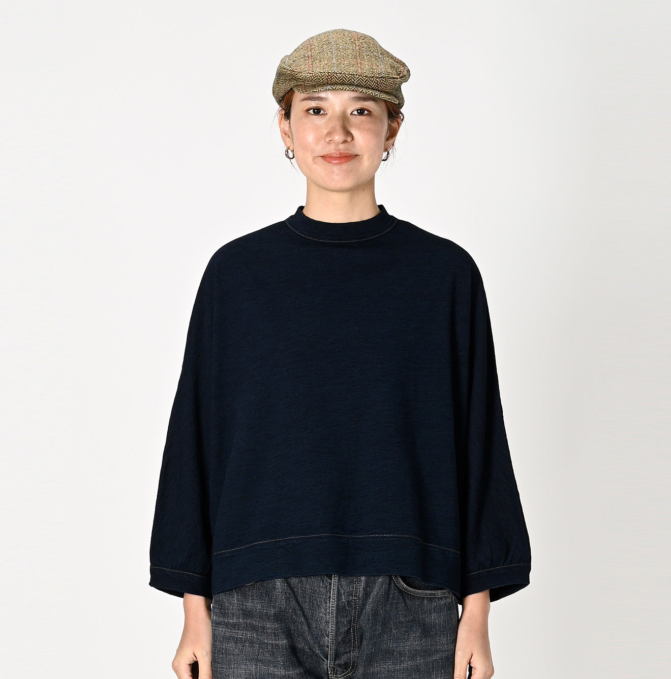 Indigo Dolman Sleeve T-shirt - 45R by 45rpm studio