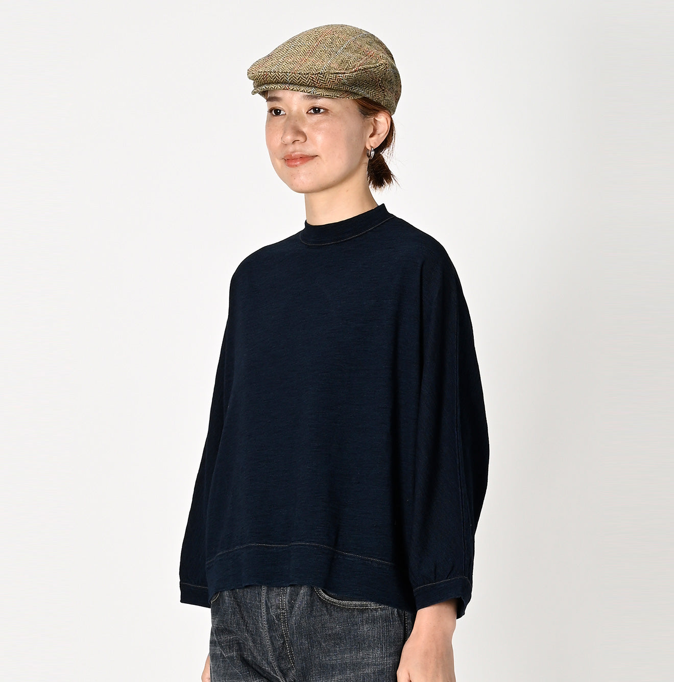 Indigo Dolman Sleeve T-shirt - 45R by 45rpm studio