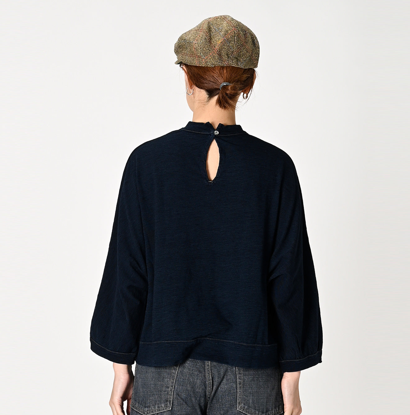 Indigo Dolman Sleeve T-shirt - 45R by 45rpm studio