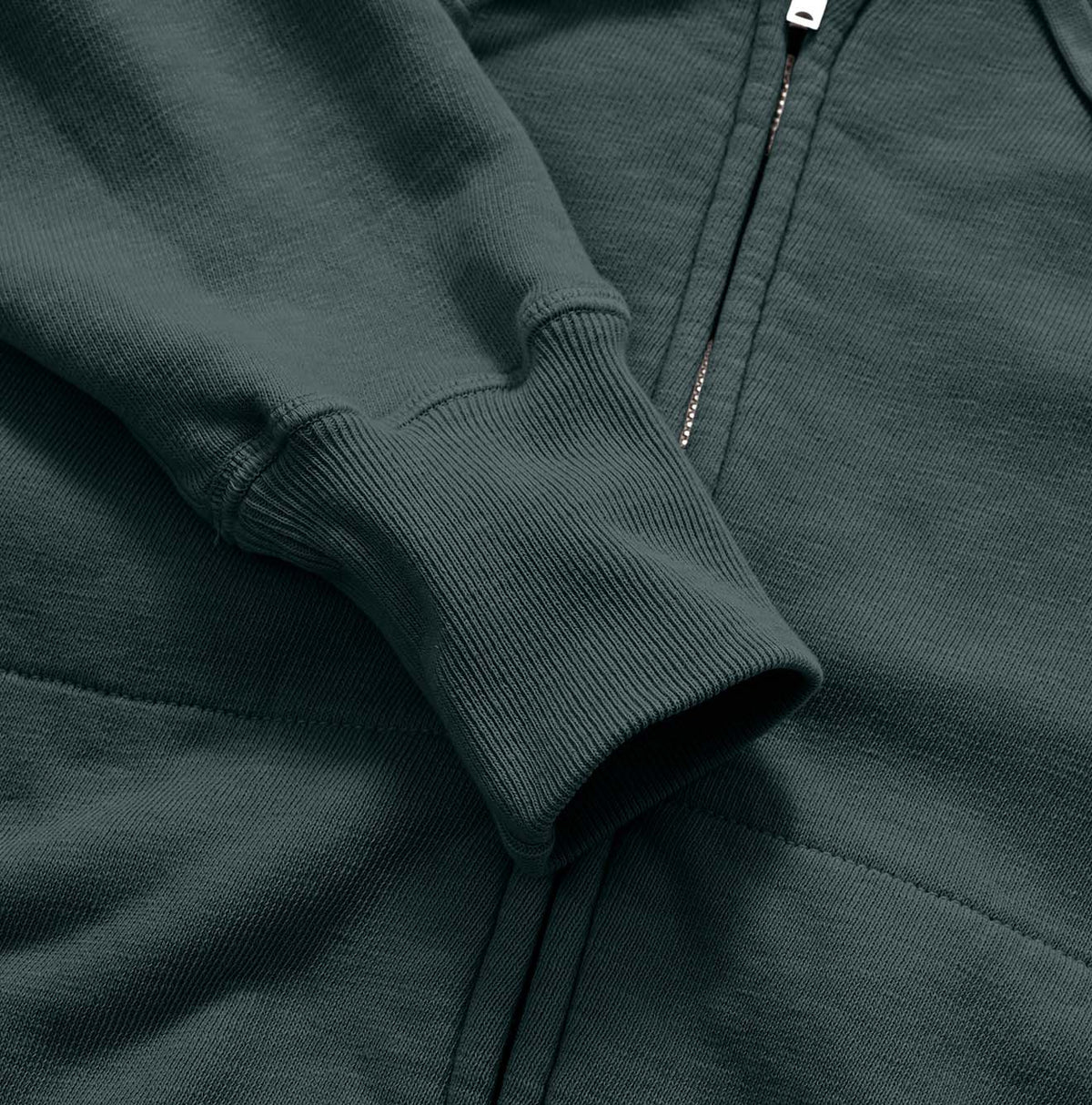 Cotton Fleece Zip Hoodie