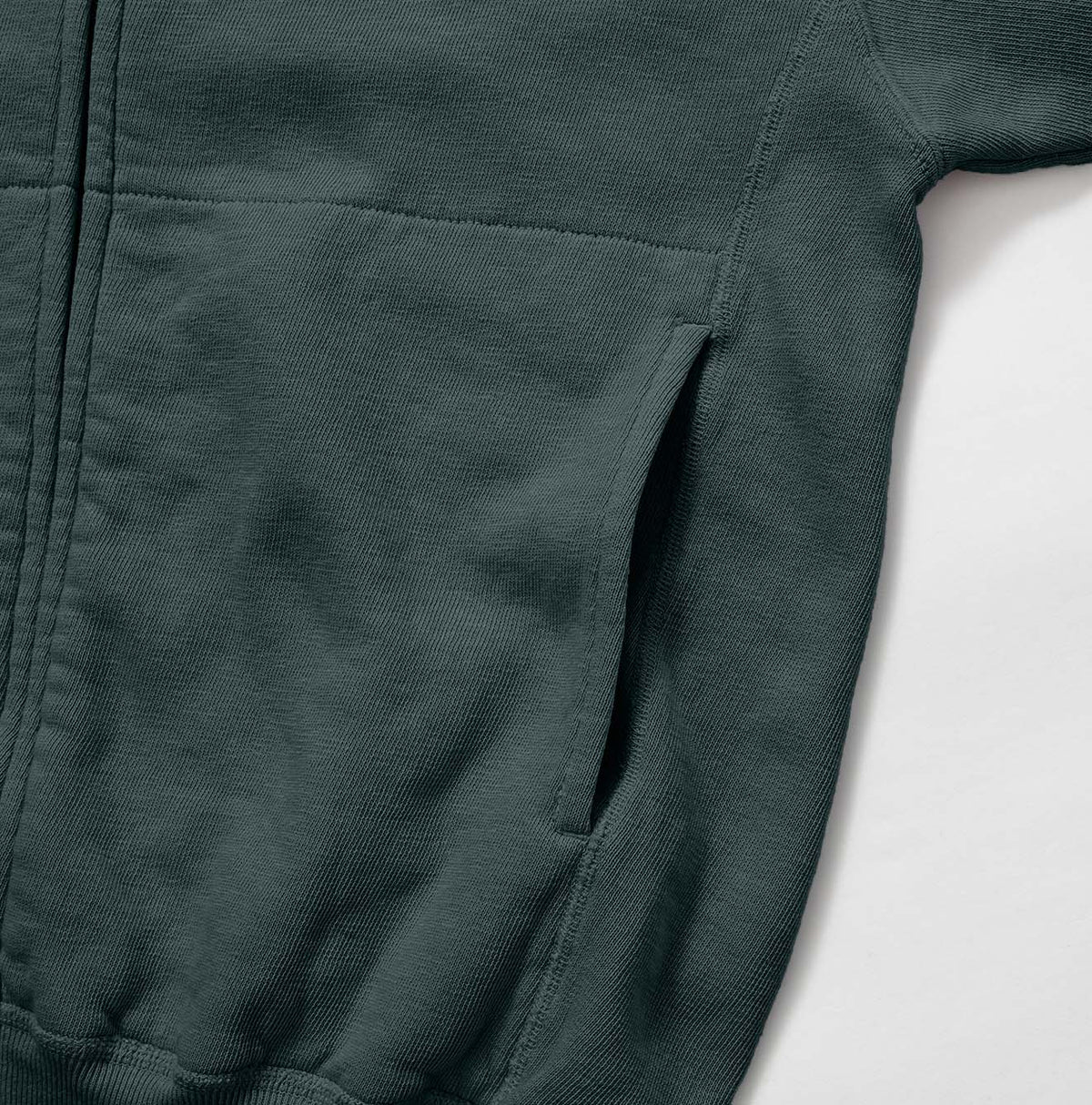 Cotton Fleece Zip Hoodie