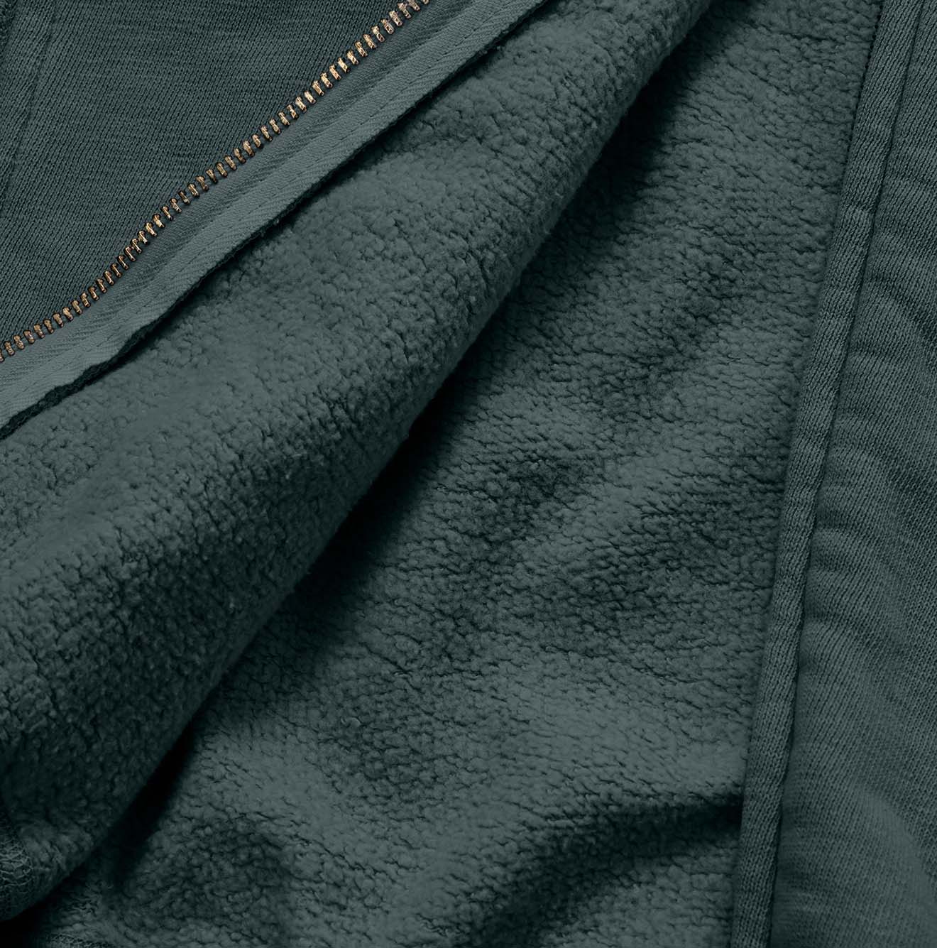 Cotton Fleece Zip Hoodie