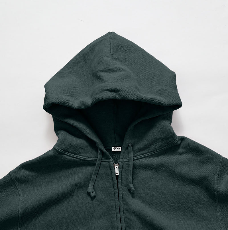 Cotton Fleece Zip Hoodie