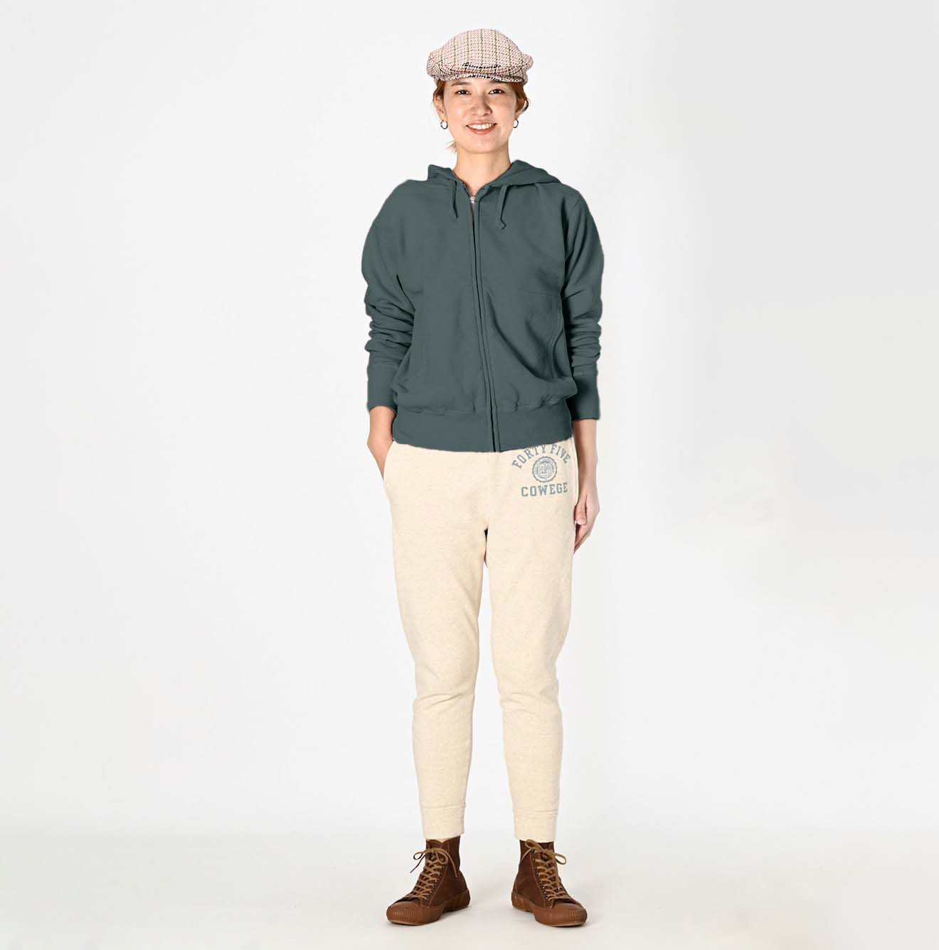 Cotton Fleece Zip Hoodie