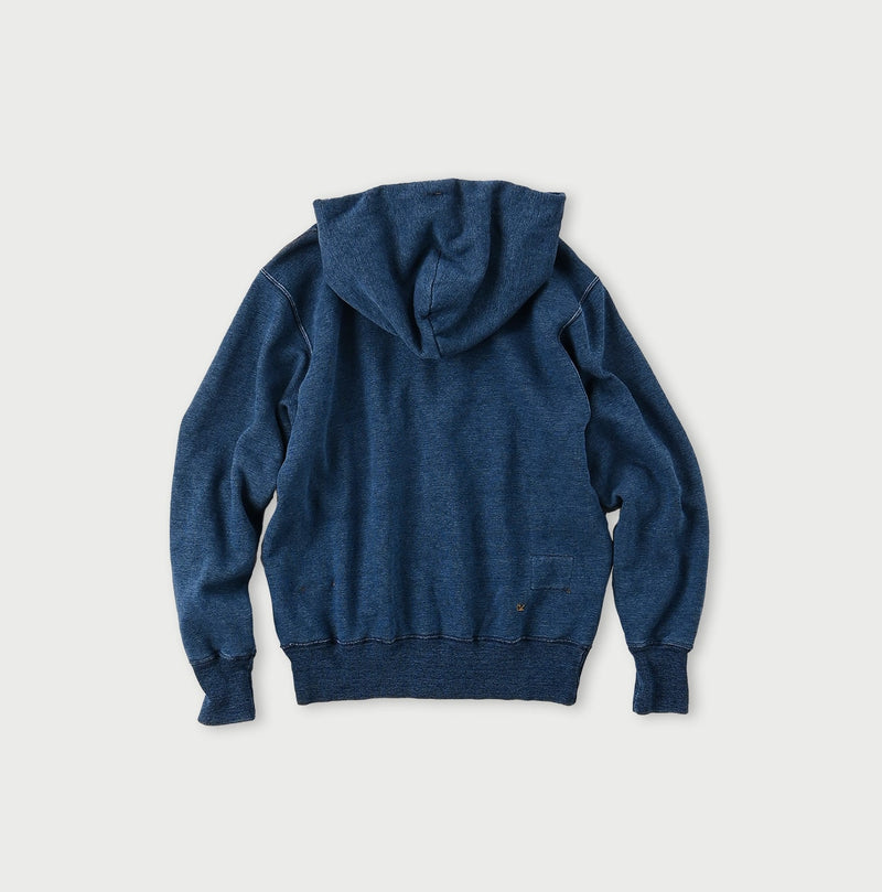 45R Indigo Cotton Fleece 908 Zip Hoodie (Size 1)