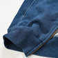 45R Indigo Cotton Fleece 908 Zip Hoodie (Size 1)